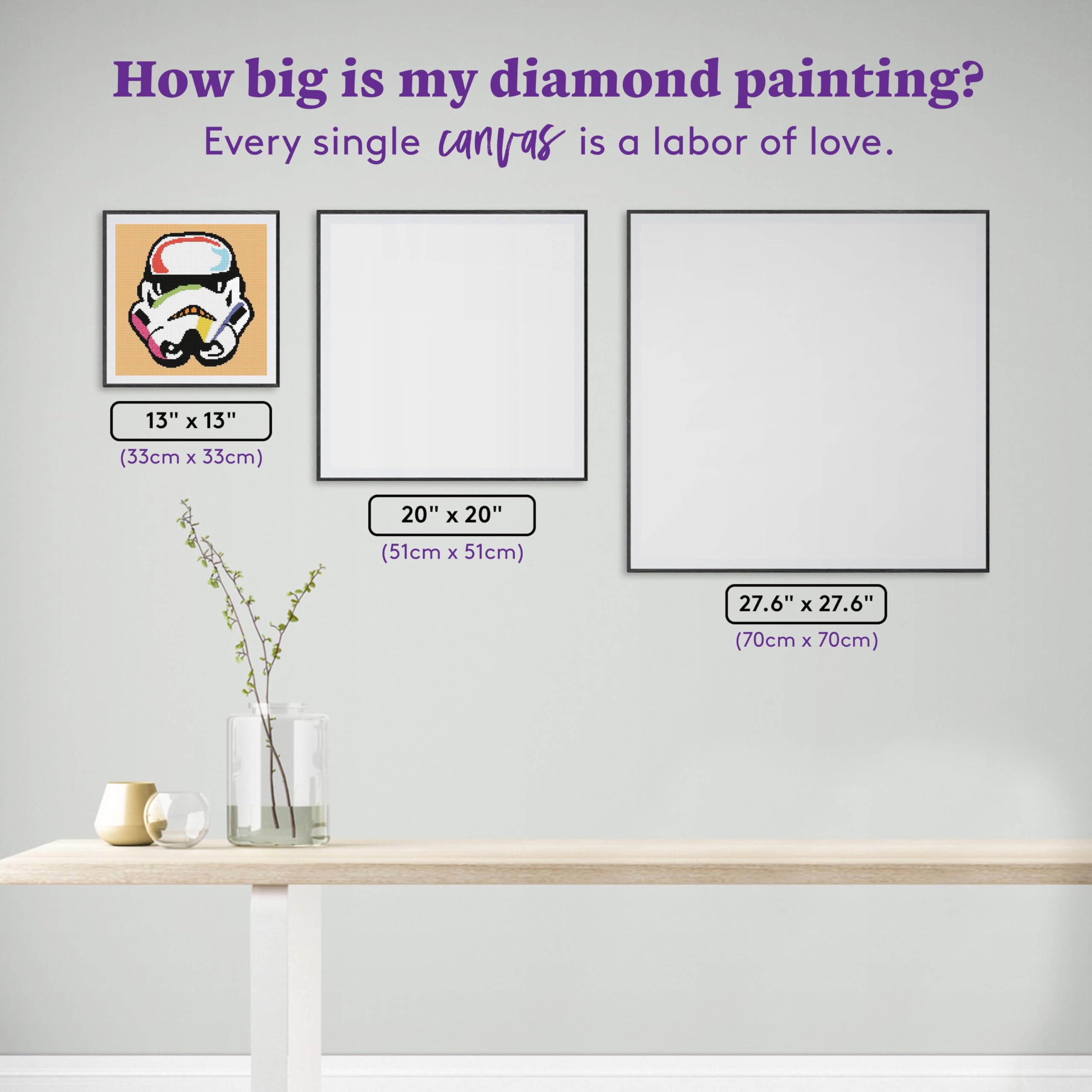 Amazon.com: DIAMOND ART CLUB Rainbow Stormtrooper Diamond Painting